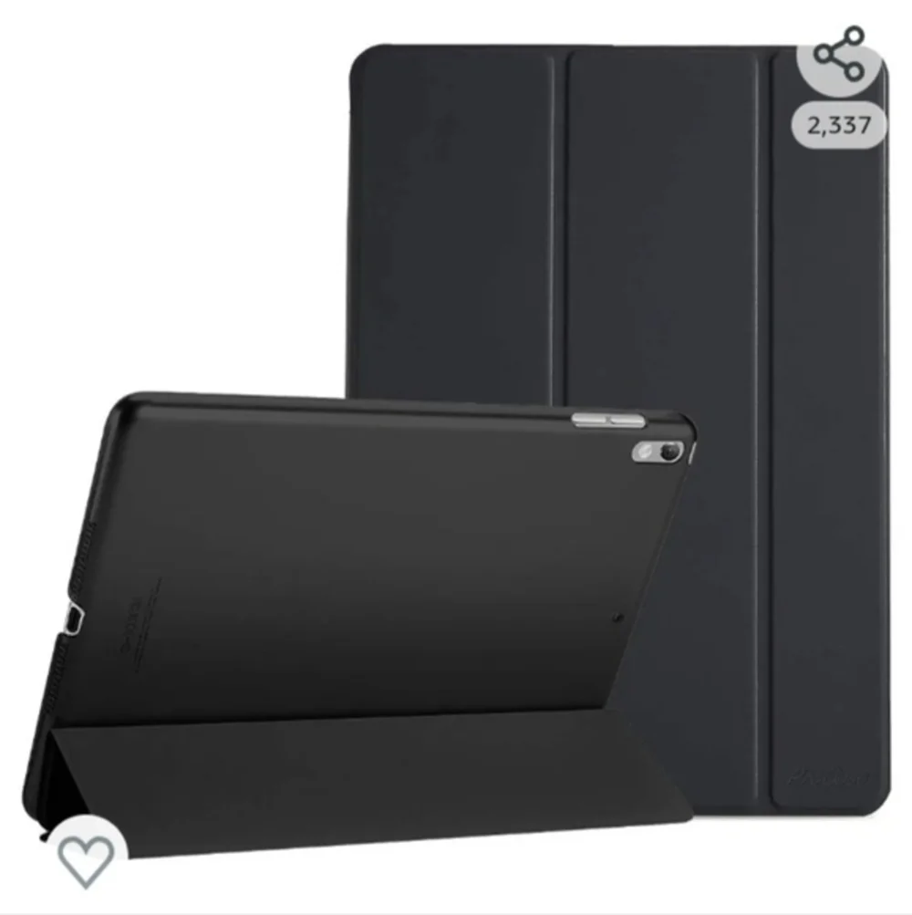 IPad Tablet Black Case NEW NWT Slim‎ with Stand. 10.5 inch.